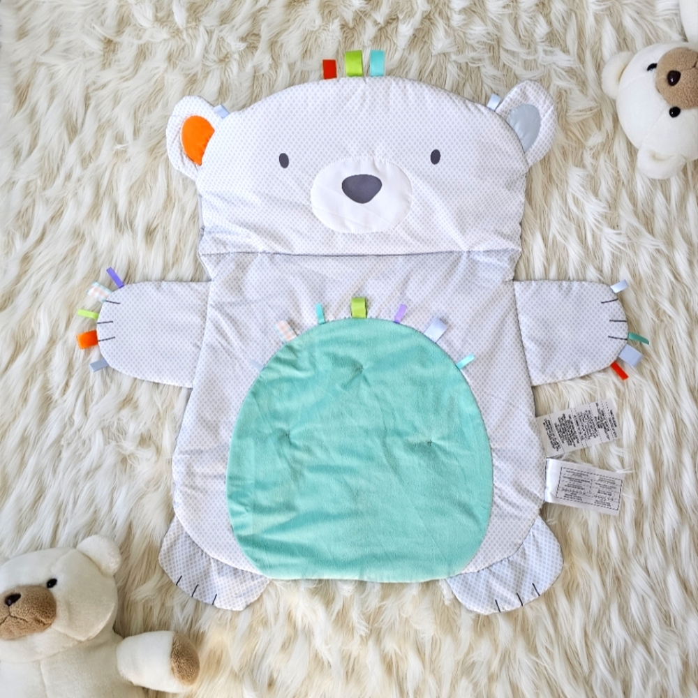 Bright Starts Tummy Time Prop & Play Mat, Polar Bear